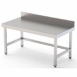 Mesa de Trabajo Acero Inoxidable Baja Mural Sin Estante 2800x700x600h mm WTW270280S0