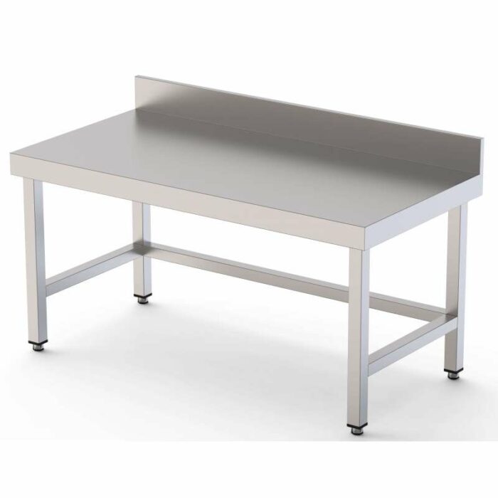 Mesa de Trabajo Acero Inoxidable Baja Mural Sin Estante 2800x700x600h mm WTW270280S0 - Imagen 1