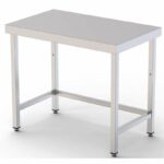 Mesa de Trabajo Acero inoxidable Central Sin Estante 2200x700x850h mm WTC170220S0