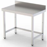 Mesa de Trabajo Acero inoxidable Mural Sin Estante 800x700x850h mm WTW170080S0