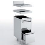 Mueble Neutro Cajonera 2 Cajones Gama 600 Mnc2-60 Eratos