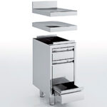 Mueble Neutro Cajonera 3 Cajones Gama 700 Mnc32-70 Eratos