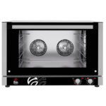 Horno Eléctrico de Panadería con Capacidad para 4 Bandejas de 600x400 o 4 Bandejas Gn 1/1 con Doble Turbina y Apertura de Puerta Lateral RXL 604 Plus Fm