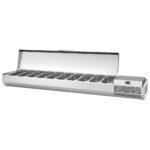 Vitrina Refrigerada para Ensaladas, Ingredientes, Pizza y Sandwiches VIP 1490 1/4 T Infrico