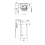 Baño María Eléctrica Cubeta 1 + 1/3 GN Modular con Grifo de Vaciado Gama S 900 - 400x900x580h mm LXE9BM4 BERTO’S - Imagen 2