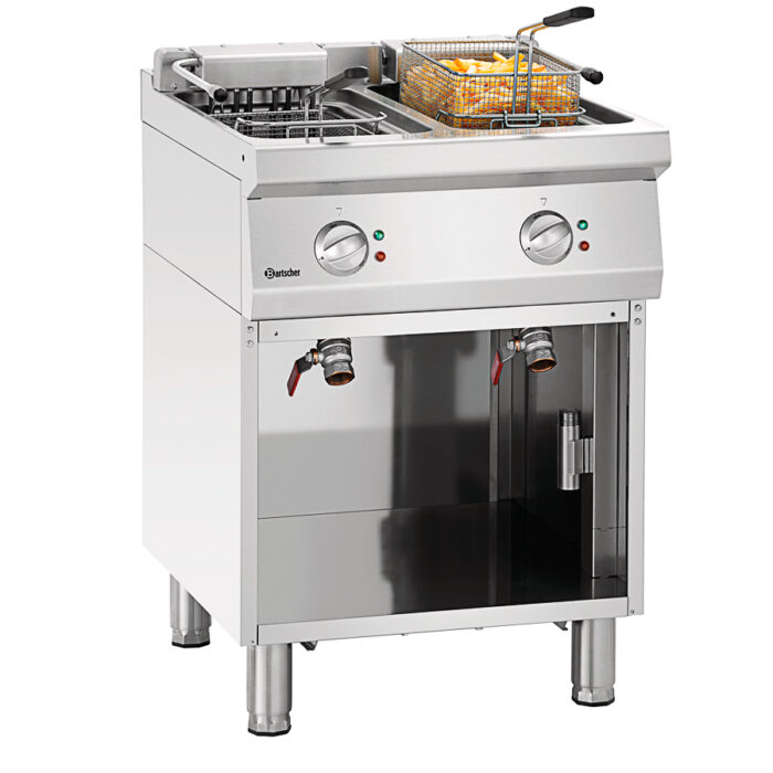 Freidora Eléctrica 11+11 Litros Modular con Grifo de Vaciado Gama 700 - 600x700x850h mm 286921 Bartscher - Imagen 1