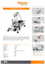 Cortadora de Fiambre en Aluminio con Cuchilla 198 mm Gama Plus 335x440x340h mm 174196 Bartscher - Imagen 2
