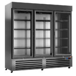 Armario Expositor Refrigerado 3 Puertas de Cristal 9 Estantes Gama Pekín 2057x726x2025h mm ARCH-1603V Clima Hostelería