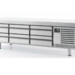 Mesa Baja de Congelación Acero Inoxidable 310 Litros 6 Cajones Gama MSG GN1/1 700 - 2000x700x650h mm MSG 2000 BT INFRICO