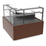 Vitrina Expositora Refrigerada Angulo 90º con Reserva para Cafetería y Pastelería Cristal Recto Gama MAGNUS 1365x960x1220h mm VMG 90 ARRU INFRICO