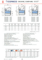 Vitrina Expositora Refrigeradora con Reserva Cristal Recto Evaporador Estático SERIE CVE-9-RC - 1505x960x1105h mm CVE-9-15-RC CORECO - Imagen 3