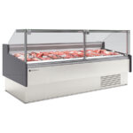 Vitrina Expositora Refrigerada sin Reserva Cristal Recto Evaporador Ventilado SERIE 12 - 3185x1215x1245h mm CVES-12-30-RR-TF CORECO