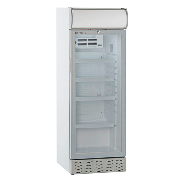 Armario Expositor Refrigerado 1 Puerta de Cristal 4 Estantes 270 Litros 540x550x1560h mm KEKG 270-C Horekus - Imagen 1