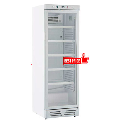 Armario Expositor Refrigerado 1 Puerta de Cristal 5 Estantes 382 Litros 595x655x1830h mm KL 390 VG -B Horekus