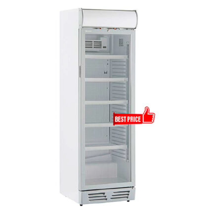 Armario Expositor Refrigerado 1 Puerta de Cristal 5 Estantes 382 Litros 600x655x1950h mm KEKG 390-C Horekus
