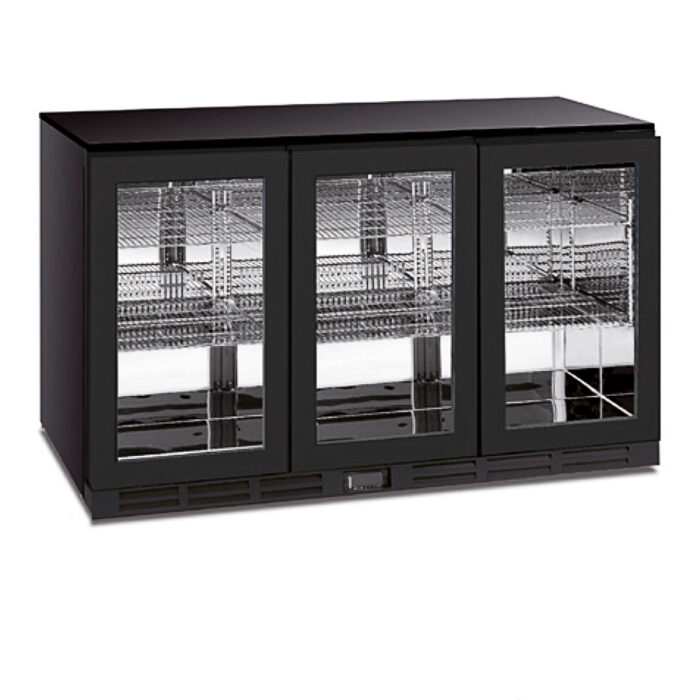 Armario Expositor Refrigerado Horizontal 3 Puertas de Cristal 2 Estantes 254 Litros 1350x526x852h mm KOLD BAR 300 Horekus - Imagen 1