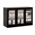 Armario Expositor Refrigerado Horizontal 3 Puertas de Cristal 2 Estantes 254 Litros 1350x526x852h mm KOLD WALL 300 Horekus
