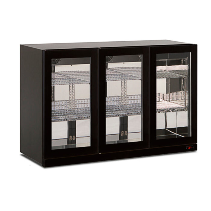 Armario Expositor Refrigerado Horizontal 3 Puertas de Cristal 2 Estantes 254 Litros 1350x526x852h mm KOLD WALL 300 Horekus - Imagen 1
