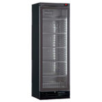 Armario Expositor Refrigerado Vertical Premium 1 Puerta de Cristal 5 Estantes 382 Litros 600x625x1850h mm KICOOL401-B Horekus