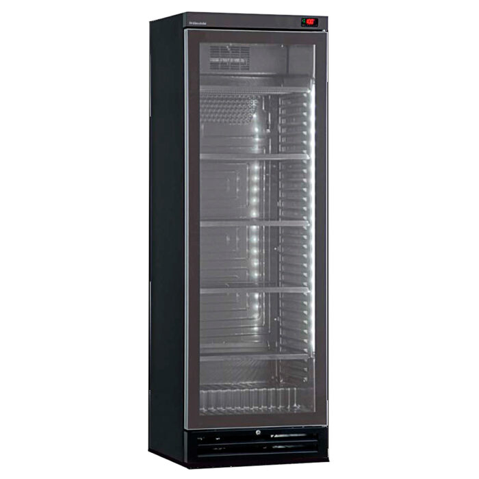 Armario Expositor Refrigerado Vertical Premium 1 Puerta de Cristal 5 Estantes 382 Litros 600x625x1850h mm KICOOL401-B Horekus - Imagen 1