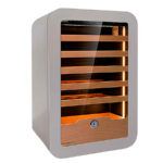 Armario Expositor Refrigerado para Vinos 1 Puerta de Cristal 121 Litros 36 Botellas 5 Estantes 540x550x830h mm KVINUM -PL Horekus