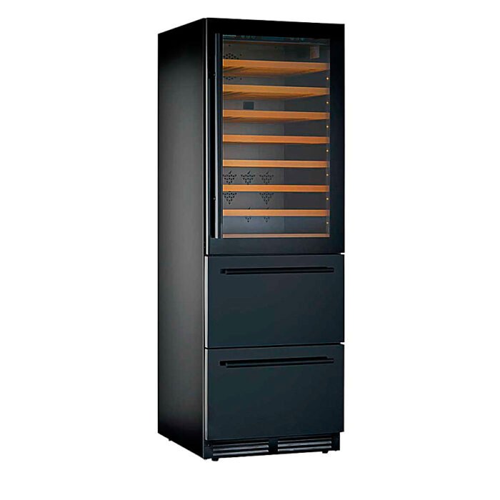 Armario Expositor Refrigerado para Vinos 1 Puerta de Cristal 416 Litros 141 Botellas 7 Estantes 595x685x1795h mm KDW 190 1TB Horekus - Imagen 1