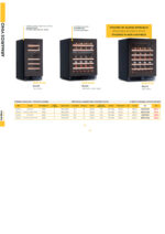 Armario Expositor Refrigerado Doble Temperatura para Vinos 1 Puerta de Cristal 86 Litros 28 Botellas 5 Estantes 380x573x820h mm KCW 37 G2 Horekus - Imagen 2