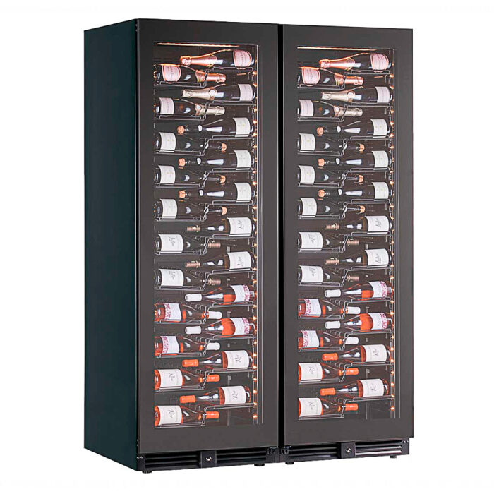 Armario Expositor Refrigerado para Vinos 2 Puertas de Cristal 868 Litros 256 Botellas 22 Estantes 1210x690x1800h mm KW355 Horekus - Imagen 1