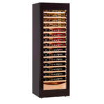 Armario Expositor Refrigerado para Vinos Doble Temperatura 1 Puerta de Cristal 318 Litros 110 Botellas 14 Estantes 595x550x1790h mm KDW 170 2TB Horekus