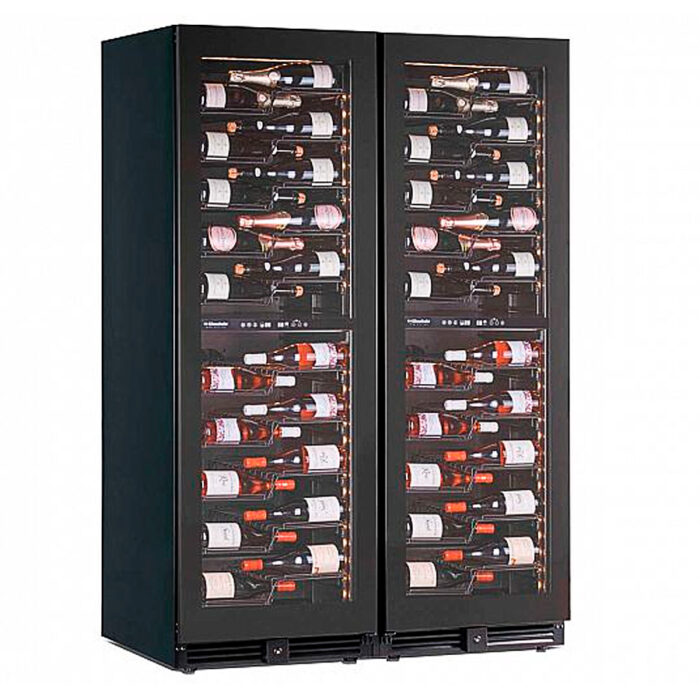 Armario Expositor Refrigerado para Vinos Doble Temperatura 2 Puertas de Cristal 868 Litros 232 Botellas 20 Estantes 1210x690x1800h mm KW355 G4 Horekus - Imagen 1