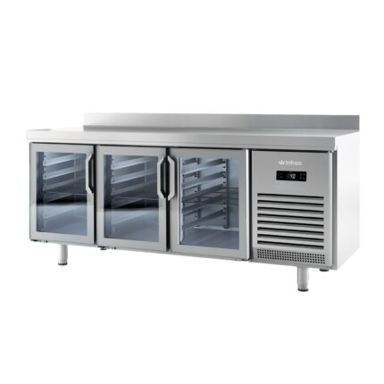 Mesa Refrigerada Con Puertas De Cristal Bmpp 2000 Cr Infrico