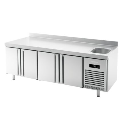 Mesa Refrigerada Con Fregadero Bmppf 2500 Ii Infrico