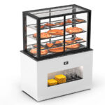Buffet Caliente Cristal Recto 3 Estantes 1300x700x1720h mm BUF120-80CA Sayl