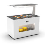 Buffet Caliente Sahara Cuba 15 mm con Cristal Superior Iluminado Gama ISLAND BUFFET 1300x700x1400h mm BUSA Sayl