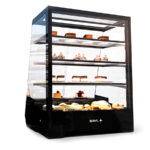 Vitrina Expositora Refrigerada para Pastelería Cristal Recto 2 Puertas Correderas 3 Estantes 710X535X900h mm Gama TOWER TW Sayl