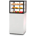 Vitrina Expositora Refrigerada para Pastelería Integra con Base Cristal Recto 2 Estantes 600x600x1400h mm IN60/50-140 Sayl