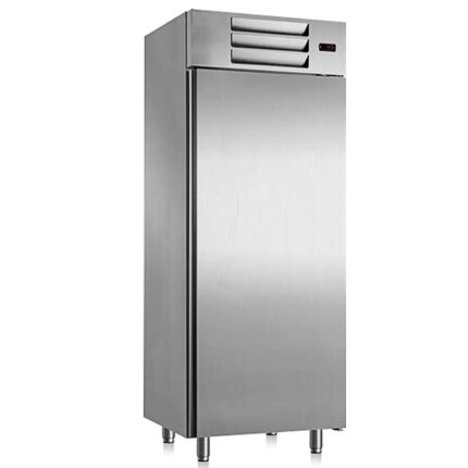 Armario Refrigerado Vertical 1 Puerta Opaca Acero Inoxidable 4 Estantes 511 Litros Gama PLUS INOX 750x720x1995h mm A6MOP Horekus