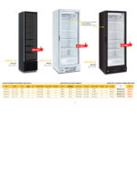 Armario Expositor de Congelación 1 Puerta de Cristal Negro 382 Litros 5 Estantes 640x670x1875h mm KFR 372 V-B Horekus - Imagen 2