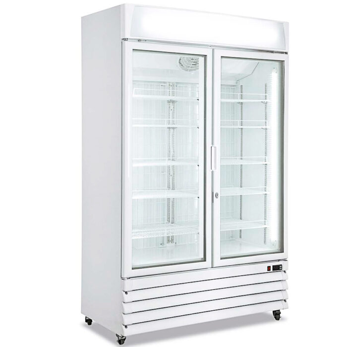 Armario Expositor de Congelación 2 Puertas de Cristal 1240 Litros 5 Estantes 1220x700x1980h mm KFR 1240 N Horekus - Imagen 1