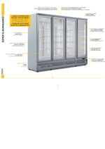 Armario Expositor de Congelación Negro 1 Puerta de Cristal 560 Litros 5 Estantes 750x760x1997h mm KMR 75-N-B Horekus - Imagen 3