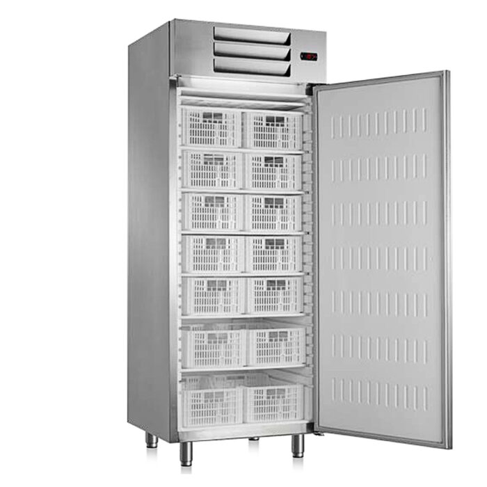 Armario de Congelación Vertical 1 Puerta Opaca Acero Inoxidable 6 Estantes 511 Litros Gama PLUS INOX 750x720x1995h mm A6MON Horekus - Imagen 1