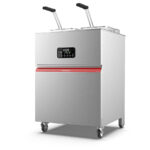 Freidora Super Rápida Eléctrica con Grifo de Vaciado 15/18 Litros 2 Cestas Modular Gama Core 400x600x900h mm CS400T Valentine
