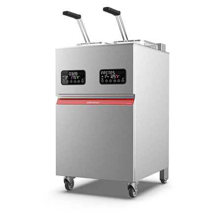 Freidora Super Rápida Eléctrica con Grifo de Vaciado 2x 9/10 Litros 2 Cestas Modular Gama Core 500x600x900h mm CS2525 Valentine