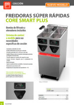 Freidora Super Rápida Eléctrica con Grifo de Vaciado 9/10 Litros 1 Cesta Modular Gama Core 250x600x900h mm CSP250T Valentine - Imagen 3