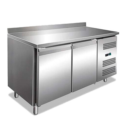 Mesa Refrigerada Acero Inoxidable 2 Puertas Opacas 244 Litros 1360x600x960h mm KBJ14-60 Horekus