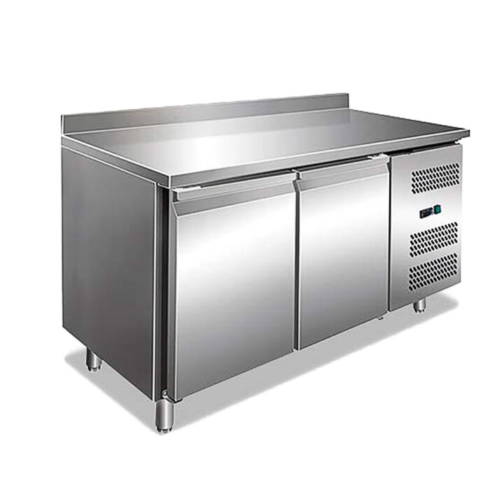 Mesa Refrigerada Acero Inoxidable 2 Puertas Opacas 282 Litros 1360x700x960h mm KBJ14-70 Horekus - Imagen 1