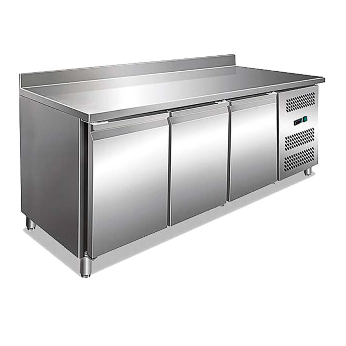 Mesa Refrigerada Acero Inoxidable 3 Puertas Opacas 309 Litros 1795x600x960h mm KBJ18-60 Horekus - Imagen 1