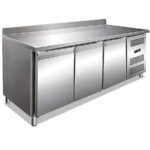 Mesa Refrigerada Acero Inoxidable 3 Puertas Opacas 361 Litros 1795x700x960h mm KBJ18-70 Horekus