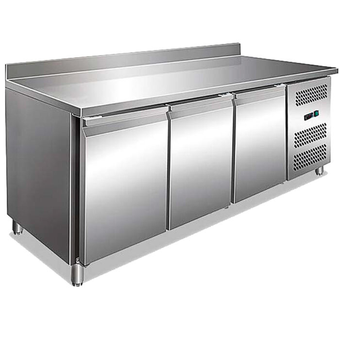 Mesa Refrigerada Acero Inoxidable 3 Puertas Opacas 361 Litros 1795x700x960h mm KBJ18-70 Horekus - Imagen 1
