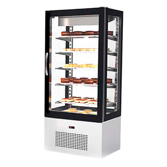 Vitrina Expositora Refrigerada para Pastelería 1 Puerta de Cristal 420 Litros 5 Estantes 620x660x1960h mm AVV6P Horekus - Imagen 1